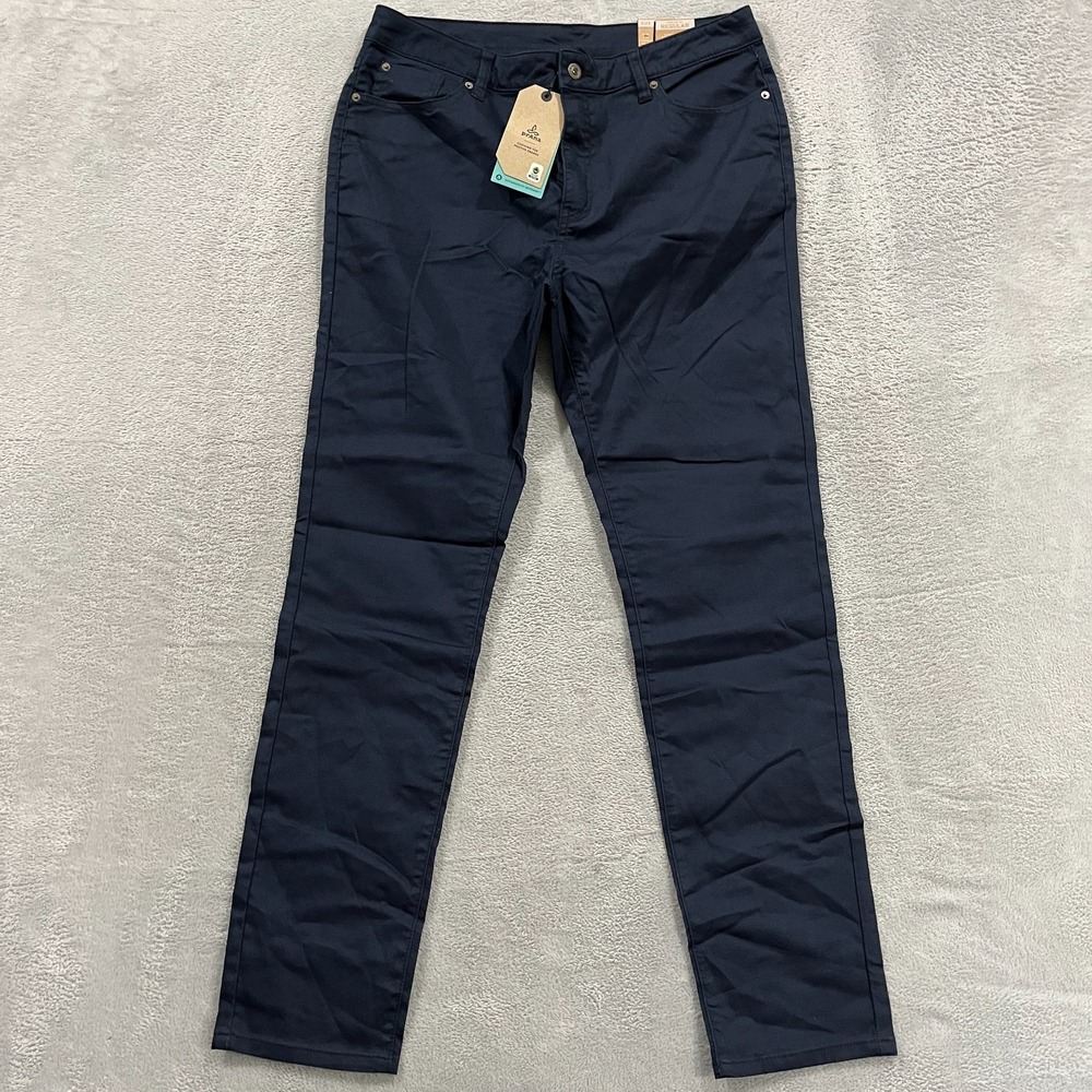 PrAna Kayla Slim Fit Skinny Jeans Womens 12 Blue Denim Stretch High Rise 1968371